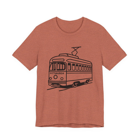 Pittsburgh Trolley - Unisex Jersey Short Sleeve Tee T-Shirt - YinzerShop