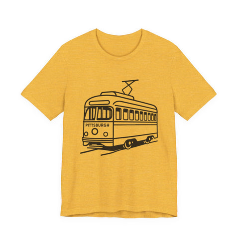 Pittsburgh Trolley - Unisex Jersey Short Sleeve Tee T-Shirt - YinzerShop