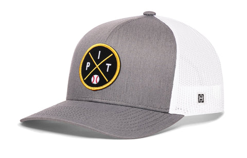 Pittsburgh Trucker Hat | Adjustable 6-Panel Snapback with PIT X Embroidered Patch – Haka Hat Trucker - YinzerShop