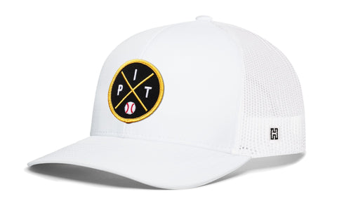 Pittsburgh Trucker Hat | Adjustable 6-Panel Snapback with PIT X Embroidered Patch – Haka Hat Trucker - YinzerShop