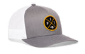 Pittsburgh Trucker Hat | Black PIT X Football Snapback Trucker - YinzerShop