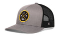 Pittsburgh Trucker Hat | Black PIT X Football Snapback Trucker - YinzerShop