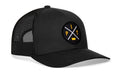 Pittsburgh Trucker Hat | Black PIT X Snapback Trucker - YinzerShop