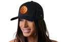 Pittsburgh Trucker Hat Leather | Black PIT X Snapback Trucker - YinzerShop