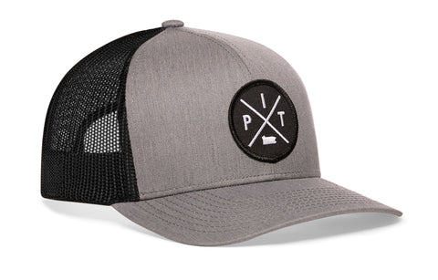 Pittsburgh Trucker Hat  |  Black PIT X Snapback