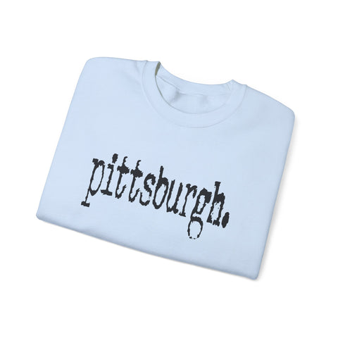 Pittsburgh Typewriter - Heavy Blend™ Crewneck Sweatshirt Sweatshirt - YinzerShop