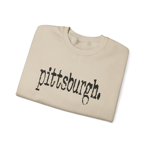 Pittsburgh Typewriter - Heavy Blend™ Crewneck Sweatshirt Sweatshirt - YinzerShop