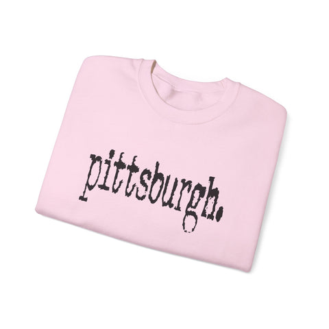 Pittsburgh Typewriter - Heavy Blend™ Crewneck Sweatshirt Sweatshirt - YinzerShop