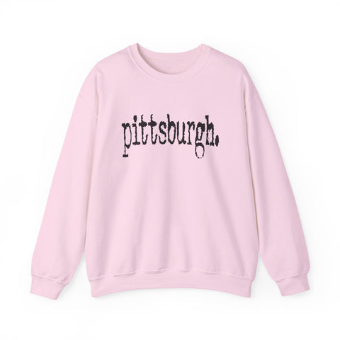 Pittsburgh Typewriter - Heavy Blend™ Crewneck Sweatshirt Sweatshirt - YinzerShop