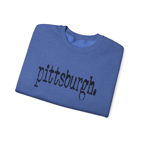 Pittsburgh Typewriter - Heavy Blend™ Crewneck Sweatshirt Sweatshirt - YinzerShop