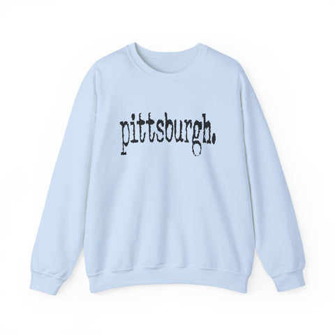 Pittsburgh Typewriter - Heavy Blend™ Crewneck Sweatshirt Sweatshirt - YinzerShop