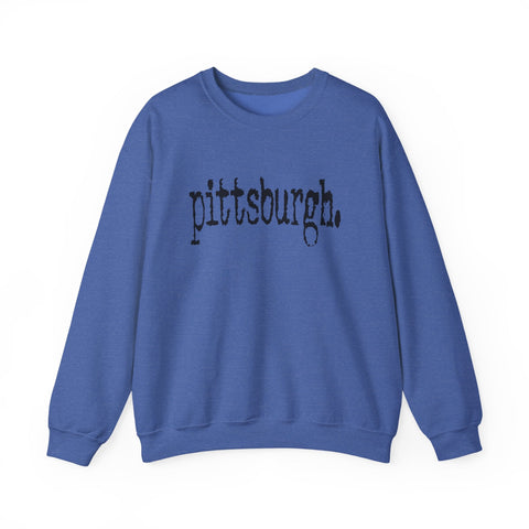 Pittsburgh Typewriter - Heavy Blend™ Crewneck Sweatshirt Sweatshirt - YinzerShop
