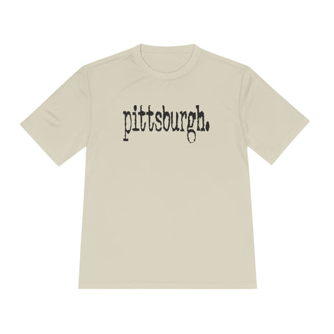 Pittsburgh Typewriter - Sport-Tek Unisex Moisture Wicking Tee T-Shirt - YinzerShop