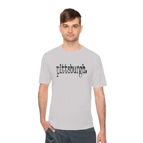 Pittsburgh Typewriter - Sport-Tek Unisex Moisture Wicking Tee T-Shirt - YinzerShop