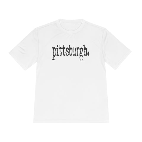 Pittsburgh Typewriter - Sport-Tek Unisex Moisture Wicking Tee T-Shirt - YinzerShop
