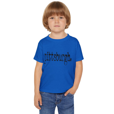 Pittsburgh Typewriter Toddler T-Shirt Kids Apparel - YinzerShop