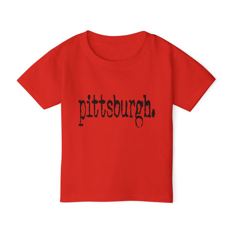 Pittsburgh Typewriter Toddler T-Shirt Kids Apparel - YinzerShop
