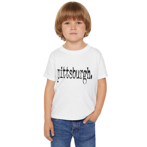 Pittsburgh Typewriter Toddler T-Shirt Kids Apparel - YinzerShop
