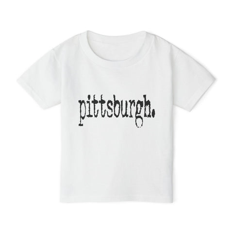 Pittsburgh Typewriter Toddler T-Shirt Kids Apparel - YinzerShop