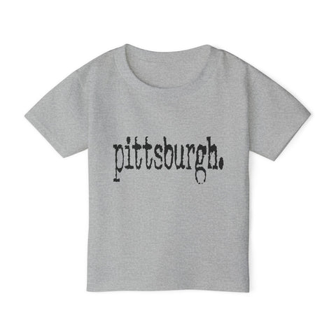 Pittsburgh Typewriter Toddler T-Shirt Kids Apparel - YinzerShop