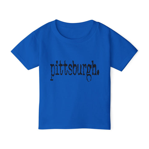 Pittsburgh Typewriter Toddler T-Shirt Kids Apparel - YinzerShop