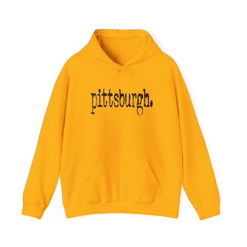 Pittsburgh Typewriter Unisex Heavy Blend™ Hooded Sweatshirt Hoodie - YinzerShop