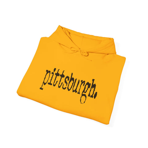 Pittsburgh Typewriter Unisex Heavy Blend™ Hooded Sweatshirt Hoodie - YinzerShop