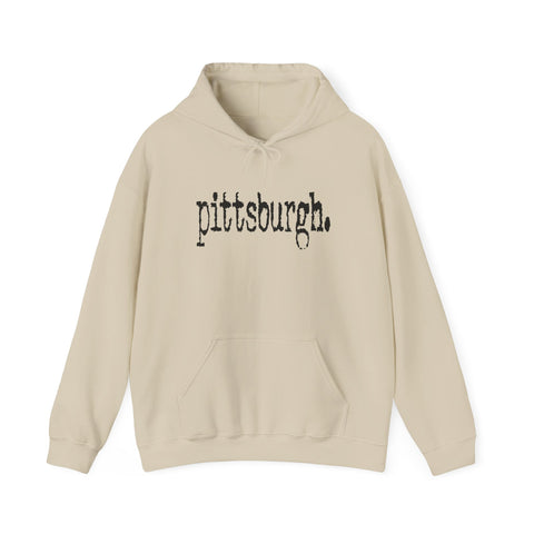 Pittsburgh Typewriter Unisex Heavy Blend™ Hooded Sweatshirt Hoodie - YinzerShop