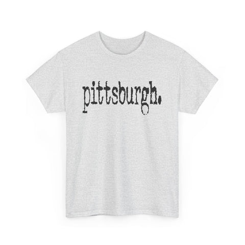 Pittsburgh Typewriter Unisex Heavy Cotton Tee T-Shirt - YinzerShop