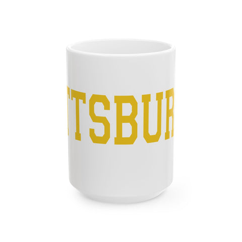 Pittsburgh Varsity Letters - Coffee Mugs (11oz, 15oz) Mug - YinzerShop