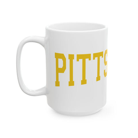 Pittsburgh Varsity Letters - Coffee Mugs (11oz, 15oz) Mug - YinzerShop