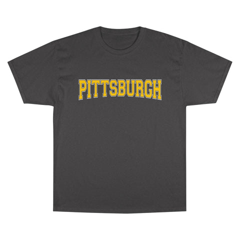 Pittsburgh Varsity Letters Short Sleeve T-Shirt T-Shirt - YinzerShop