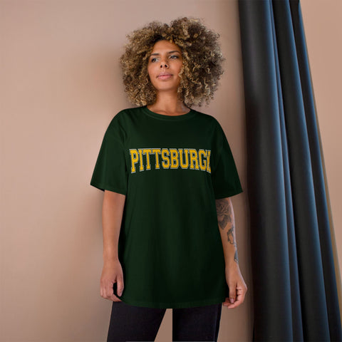 Pittsburgh Varsity Letters Short Sleeve T-Shirt T-Shirt - YinzerShop