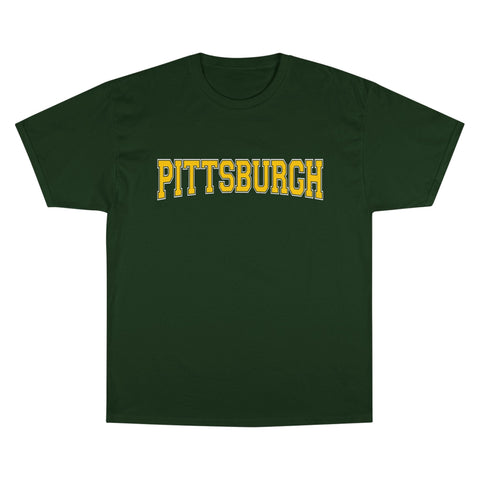 Pittsburgh Varsity Letters Short Sleeve T-Shirt T-Shirt - YinzerShop
