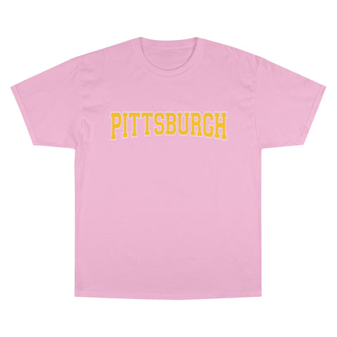 Pittsburgh Varsity Letters Short Sleeve T-Shirt T-Shirt - YinzerShop