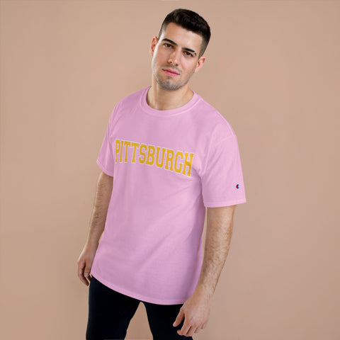 Pittsburgh Varsity Letters Short Sleeve T-Shirt T-Shirt - YinzerShop