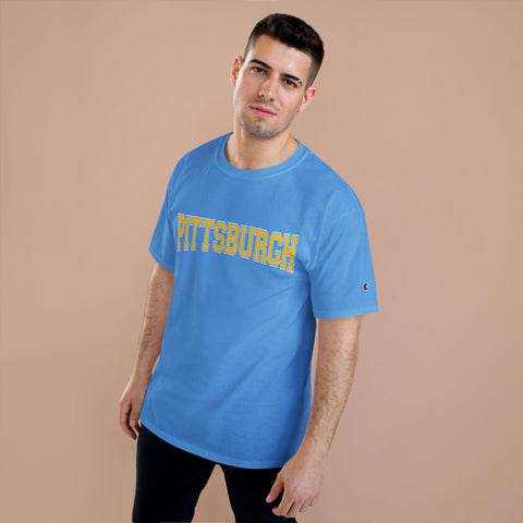 Pittsburgh Varsity Letters Short Sleeve T-Shirt T-Shirt - YinzerShop