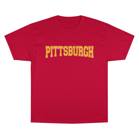 Pittsburgh Varsity Letters Short Sleeve T-Shirt T-Shirt - YinzerShop