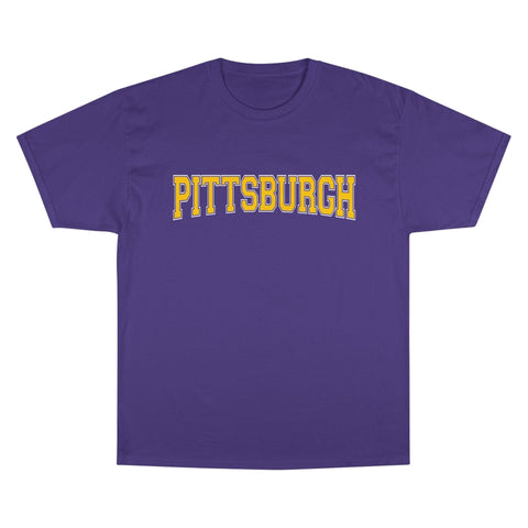 Pittsburgh Varsity Letters Short Sleeve T-Shirt T-Shirt - YinzerShop