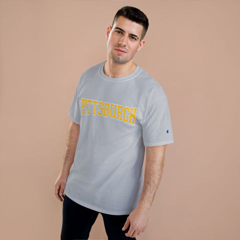 Pittsburgh Varsity Letters Short Sleeve T-Shirt T-Shirt - YinzerShop