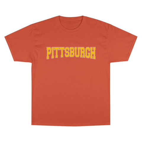 Pittsburgh Varsity Letters Short Sleeve T-Shirt T-Shirt - YinzerShop