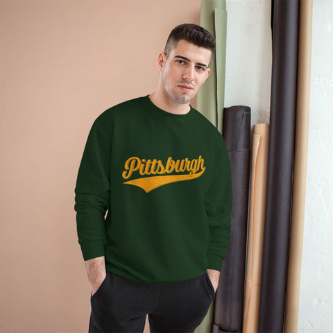 Pittsburgh Varsity Retro Champion S600 Sweatshirt Sweatshirt - YinzerShop