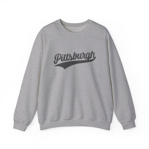 Pittsburgh Varsity Retro Heavy Blend Crewneck Sweatshirt Sweatshirt - YinzerShop