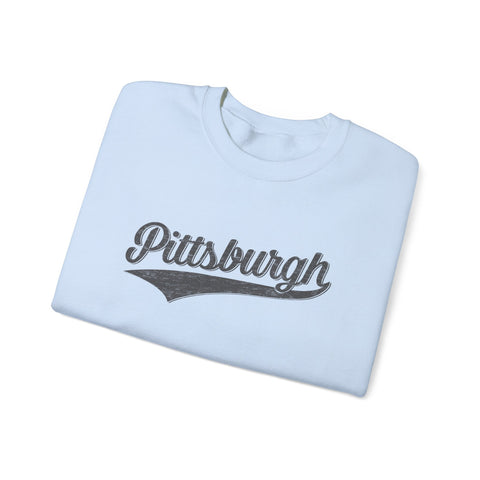 Pittsburgh Varsity Retro Heavy Blend Crewneck Sweatshirt Sweatshirt - YinzerShop