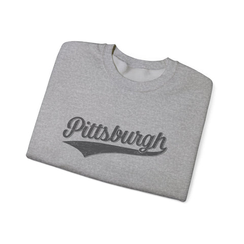 Pittsburgh Varsity Retro Heavy Blend Crewneck Sweatshirt Sweatshirt - YinzerShop