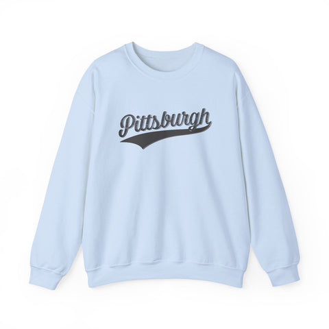 Pittsburgh Varsity Retro Heavy Blend Crewneck Sweatshirt Sweatshirt - YinzerShop