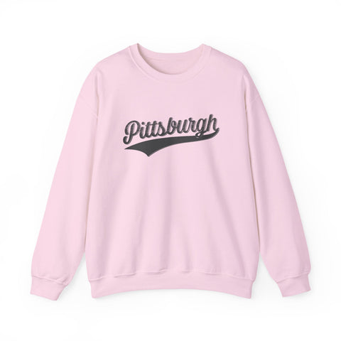 Pittsburgh Varsity Retro Heavy Blend Crewneck Sweatshirt Sweatshirt - YinzerShop