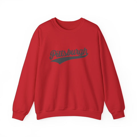 Pittsburgh Varsity Retro Heavy Blend Crewneck Sweatshirt Sweatshirt - YinzerShop