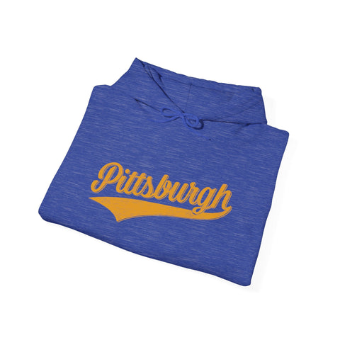 Pittsburgh Varsity Retro Heavy Blend Hooded Sweatshirt Hoodie - YinzerShop