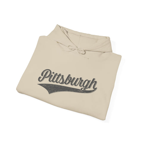 Pittsburgh Varsity Retro Heavy Blend Hooded Sweatshirt Hoodie - YinzerShop